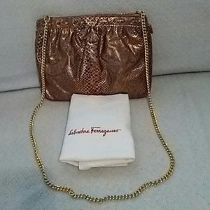 Salvatore Ferragamo Vintage Clutch/Shoulder Bag